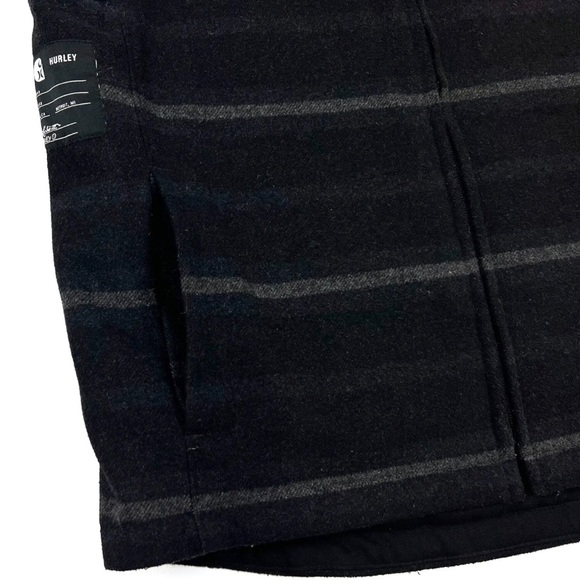 Men's Hurley x Carhartt Reversible 2 Sides Black Gilet Vest Logo Size M/L - Picture 5 of 13